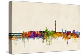 Washington DC Skyline-Michael Tompsett-Stretched Canvas