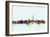 Washington DC Skyline-Michael Tompsett-Framed Premium Giclee Print