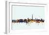 Washington DC Skyline-Michael Tompsett-Framed Premium Giclee Print