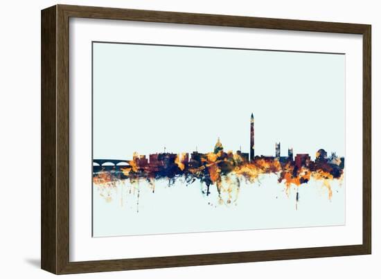 Washington DC Skyline-Michael Tompsett-Framed Art Print