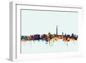 Washington DC Skyline-Michael Tompsett-Framed Art Print