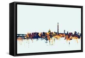 Washington DC Skyline-Michael Tompsett-Framed Stretched Canvas