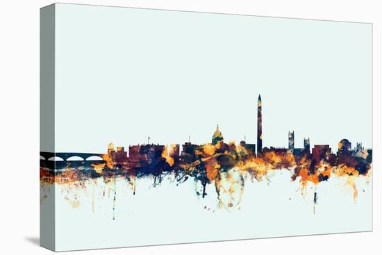 Washington DC Skyline-Michael Tompsett-Stretched Canvas