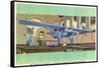 Washington DC - Smithsonian Institution; Spirit of St. Louis Plane-Lantern Press-Framed Stretched Canvas