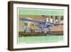 Washington DC - Smithsonian Institution; Spirit of St. Louis Plane-Lantern Press-Framed Art Print