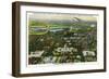 Washington DC - Spirit of St. Louis Sister Plane Flying over District of Columbia-Lantern Press-Framed Art Print