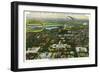 Washington DC - Spirit of St. Louis Sister Plane Flying over District of Columbia-Lantern Press-Framed Art Print