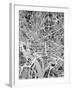 Washington DC Street Map-Michael Tompsett-Framed Art Print