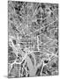 Washington DC Street Map-Michael Tompsett-Mounted Art Print