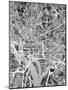 Washington DC Street Map-Michael Tompsett-Mounted Art Print