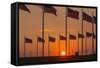 Washington DC Sunset.-Jon Hicks-Framed Stretched Canvas