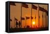Washington DC Sunset.-Jon Hicks-Framed Stretched Canvas