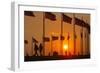 Washington DC Sunset.-Jon Hicks-Framed Photographic Print