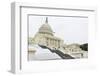 Washington DC - the Capitol Buildin in Snow-Orhan-Framed Photographic Print