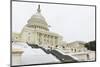Washington DC - the Capitol Buildin in Snow-Orhan-Mounted Photographic Print