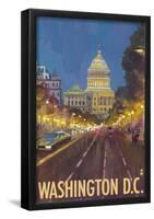 Washington DC, The Capitol Building-null-Framed Poster