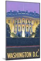 Washington DC, The White House-Lantern Press-Mounted Art Print