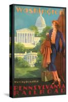 Washington, DC Travel Poster-null-Stretched Canvas