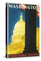 Washington, DC Travel Poster-null-Stretched Canvas