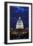 Washington DC - US Capitol Building in Dusk with Blue Cloudy Sky-Orhan-Framed Photographic Print