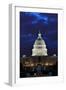 Washington DC - US Capitol Building in Dusk with Blue Cloudy Sky-Orhan-Framed Photographic Print