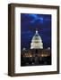 Washington DC - US Capitol Building in Dusk with Blue Cloudy Sky-Orhan-Framed Photographic Print