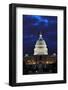 Washington DC - US Capitol Building in Dusk with Blue Cloudy Sky-Orhan-Framed Photographic Print