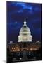 Washington DC - US Capitol Building in Dusk with Blue Cloudy Sky-Orhan-Mounted Photographic Print