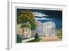 Washington DC, View of the White House Side at Night-Lantern Press-Framed Art Print