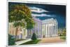 Washington DC, View of the White House Side at Night-Lantern Press-Mounted Premium Giclee Print