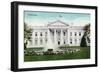 Washington DC, View of the White House-Lantern Press-Framed Art Print