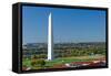 Washington DC - Washington Monument Aerial View in Beautiful Autumn Colors-Orhan-Framed Stretched Canvas