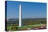 Washington DC - Washington Monument Aerial View in Beautiful Autumn Colors-Orhan-Stretched Canvas