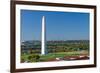 Washington DC - Washington Monument Aerial View in Beautiful Autumn Colors-Orhan-Framed Photographic Print