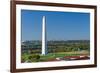 Washington DC - Washington Monument Aerial View in Beautiful Autumn Colors-Orhan-Framed Photographic Print