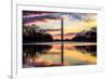 Washington, DC - Washington Monument and Sunrise-Lantern Press-Framed Art Print