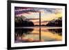 Washington, DC - Washington Monument and Sunrise-Lantern Press-Framed Art Print