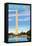 Washington, DC - Washington Monument-Lantern Press-Framed Stretched Canvas