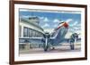 Washington DC - Washington National Airport Ramp-Lantern Press-Framed Premium Giclee Print