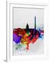 Washington DC Watercolor Skyline 1-NaxArt-Framed Art Print