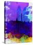 Washington DC Watercolor Skyline 2-NaxArt-Stretched Canvas