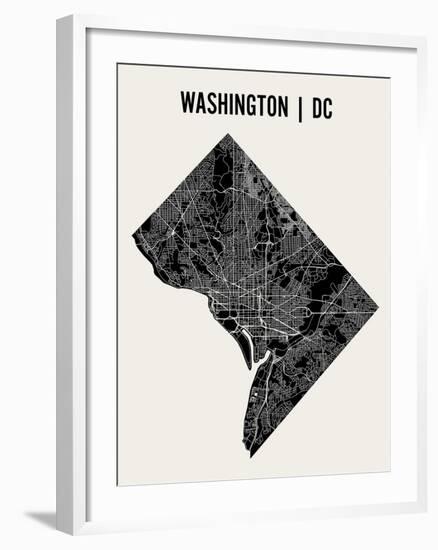 Washington DC-Mr City Printing-Framed Art Print