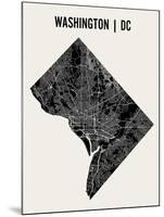 Washington DC-Mr City Printing-Mounted Art Print