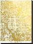 Washington Dc-The Gold Foil Map Company-Stretched Canvas