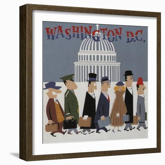 Washington DC-null-Framed Giclee Print