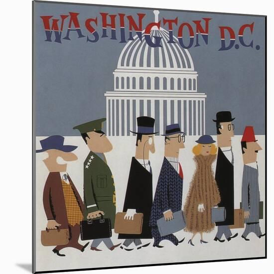 Washington DC-null-Mounted Giclee Print