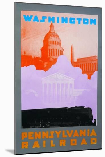 Washington DC-David Studwell-Mounted Giclee Print