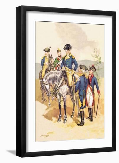 Washington Descending the Ohio-null-Framed Art Print