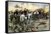 Washington Directing the Siege of Yorktown, Virginia, During the American Revolution, 1781-null-Framed Stretched Canvas