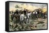 Washington Directing the Siege of Yorktown, Virginia, During the American Revolution, 1781-null-Framed Stretched Canvas